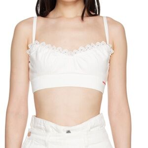 SHUSHU/TONG SSENSE exclusive white capsule lace bralette